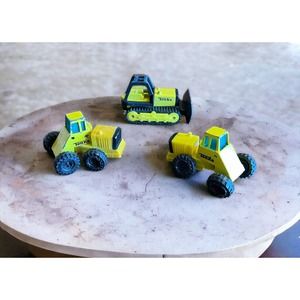 Vintage 1990s Tonka Metal & Plastic Yellow Bulldozer Tractor Construction Cars